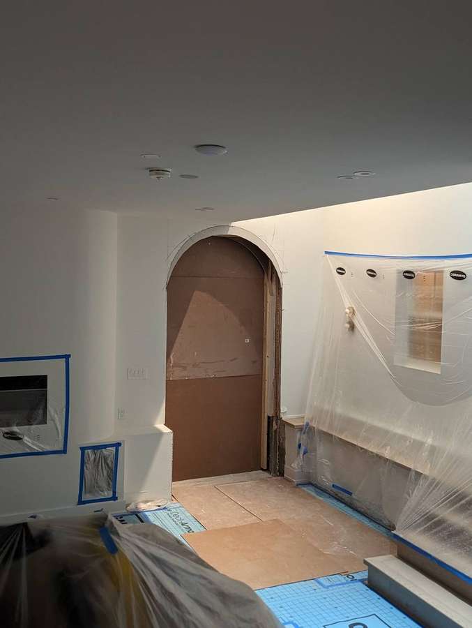 During — arched doorway